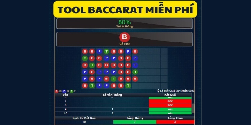 Tool kéo Baccarat phù hợp với hầu hết thiết bị điện tử hiện nay